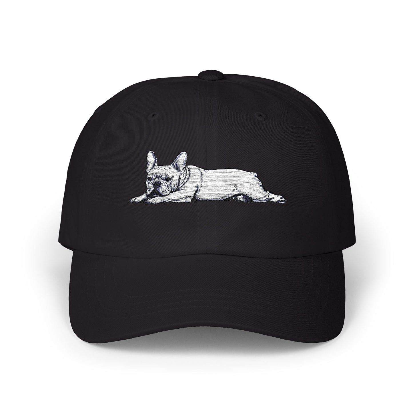 BASK EMBROIDERED HAT | FRENCHIE | BLACK