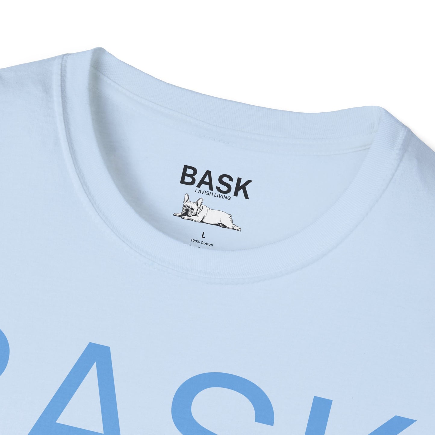 BASK TEE | X3 | MONOCHROME | LIGHT BLUE